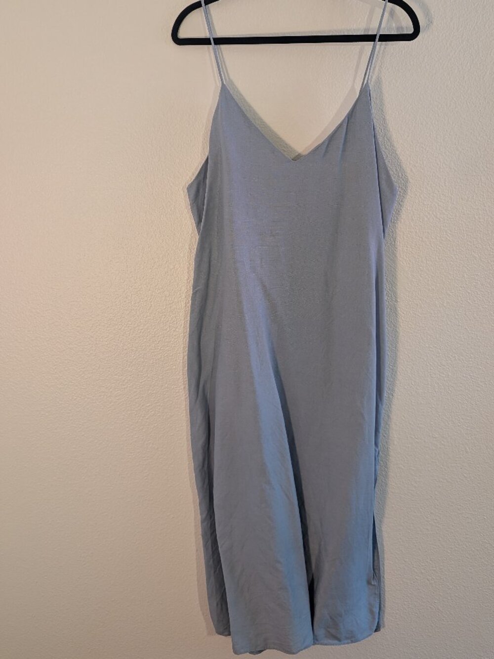 Reformation Light Blue Linen Midi Dress L